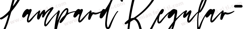 Lampard Regular字体转换